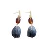 Irregular Color Resin Earrings Geometric Trendy Women Jewelry