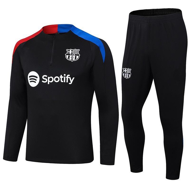Autumn And Winter Real Madrid Barcelona Arsenal Training Suit Long Sleeve Half Zipper Football Suit Sportswear Adult Suit