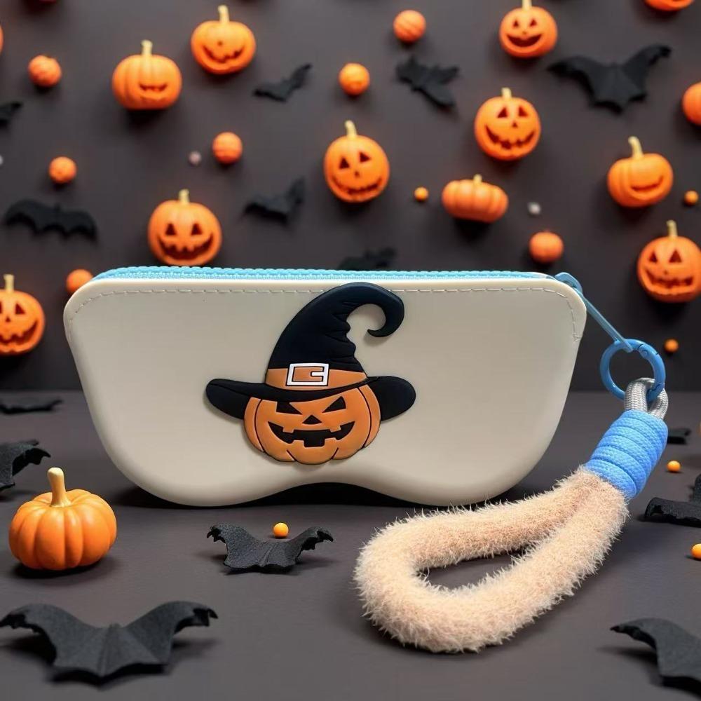 

New Multifunctional Halloween Glasses Bag Waterproof Silicone Small Item Organizer Dustproof Cosmetic Bags білий