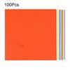 100 Sheets 15/20/25cm Square Origami Paper 10 Colors Double Sided DIY Scrapbook School Arts Crafts Kids Beginner Easy Fold Colorful Origami Sheets