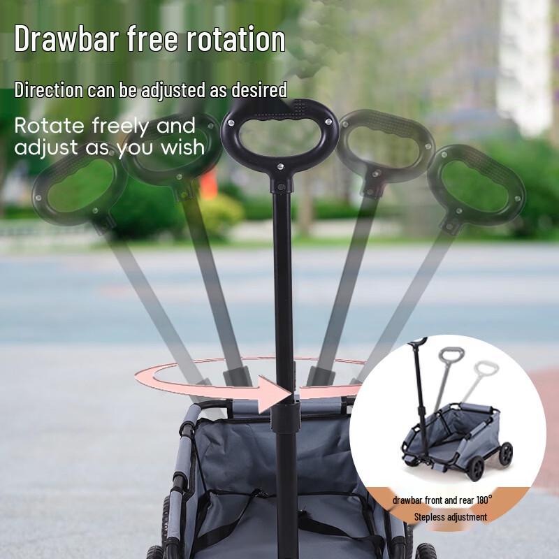 Portable Folding Pet Stroller and Shopping Cart