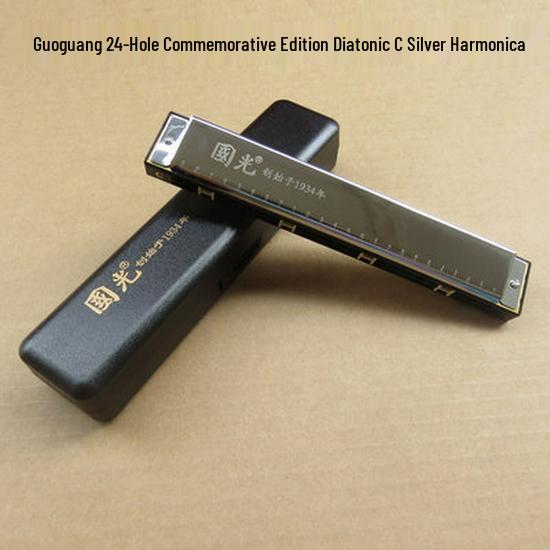 

Guoguang 24-Hole C Key Diatonic Harmonica for All Ages and Skill Levels