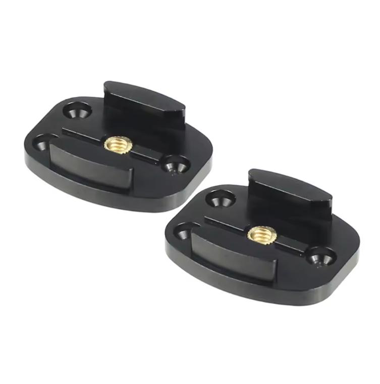 Aluminum Flat Surface Buckle Mount Quick Release Base 1/4" Copper Screw Nut for GoPro 13 11 Insta360 X4 OSMO Action 5pro Camera