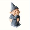 Whimsical La Stinky Dwarf Resin Garden Gnome - Humorous Contemporary Wedding & Outdoor Decor, Durable Weather-Resistant Design,