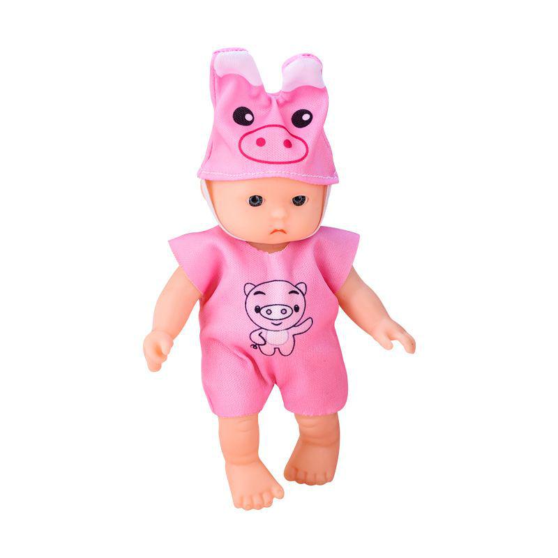 Vinyl Soft Rubber Baby Doll with Clothes - Mini Simulation Toy Doll