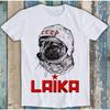 Laika Astronaut Dog Russia Drawing Art Style Design Music Design Best Seller Funny Meme Top Gift Tee T Shirt