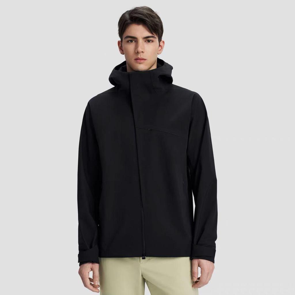 Men's Winter Outdoor Windproof Waterproof Lightweight Hooded Cotton Jacket with Double Zipper and Temperature-Locking Warmth.