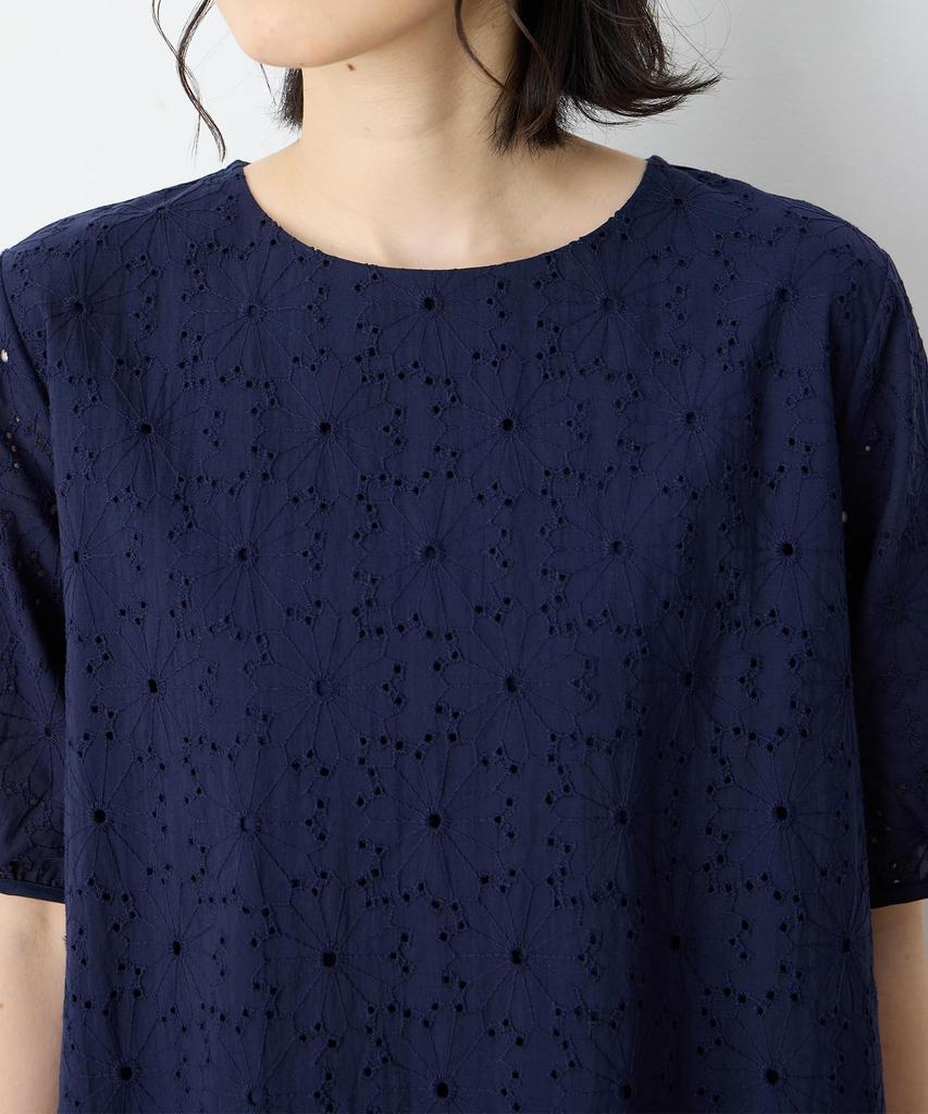 DECOY Embroidered 491214 Women's Pullover, Navy,