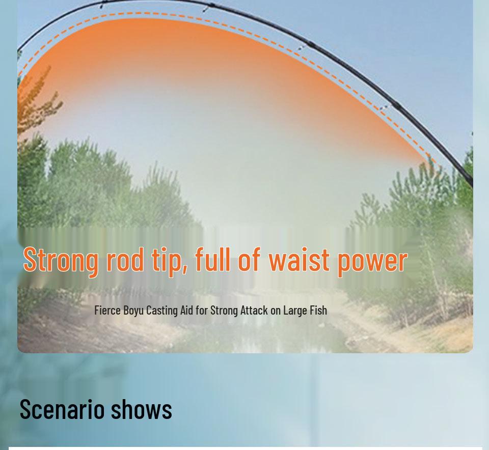 Ultra-kurze 2,1m Carbonfaser-Meeresrute für das Bootsangeln - Tragbar, Einziehbar, Professionelle Angelausrüstung