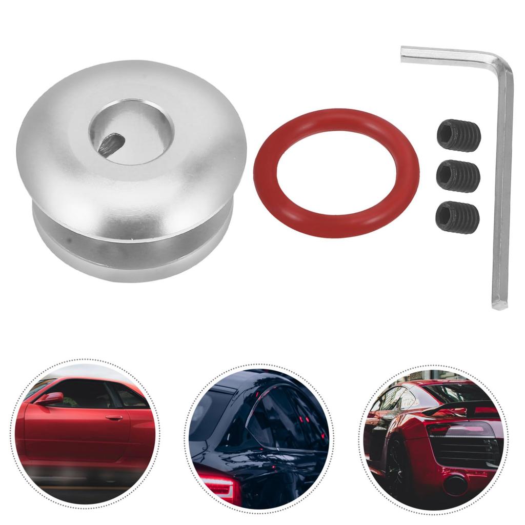 LEDMOMO Dust-proof Cover Exhaust Limiter, Compatible Shift Knob Adapter, Aluminum