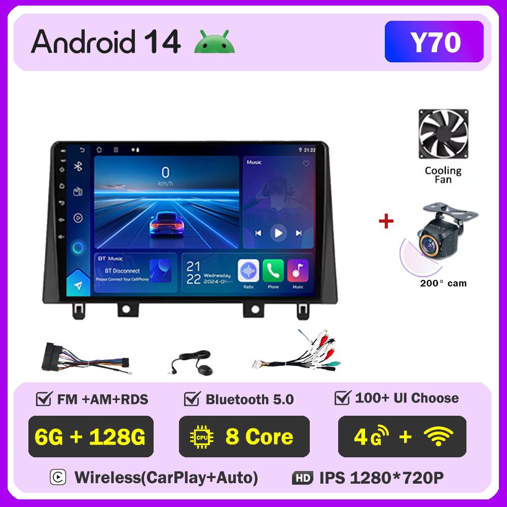 Android 14 Radio For JAC Refine S3 2017 2018 - 2019 Car Multimedia Video Player GPS Navigation  Intelligent Car Systems  5G Wifi