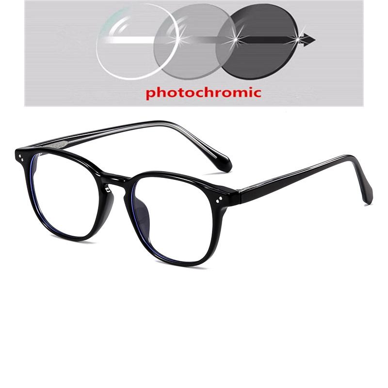 -0.5 -0.75 To -6.0  Square Customize Prescription Eyeglasses Women Men Anti-Reflective Student Finished Glasses Nearsighted
