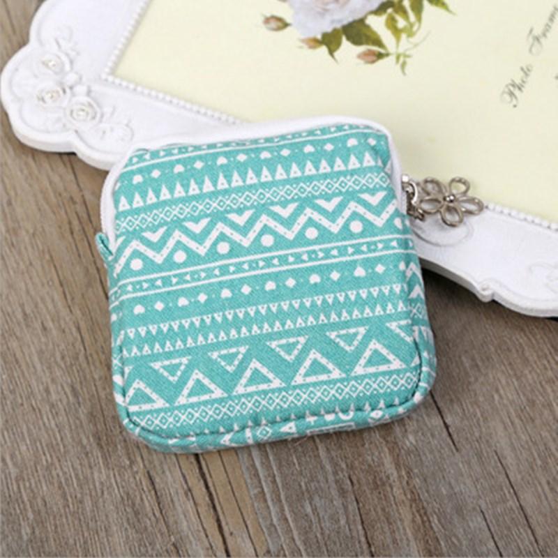 Mini Women Cosmetic Bag Cute Floral Small Makeup Bags Toiletry Organizer Female Coin Card Storage Purse Make Up Case Bag