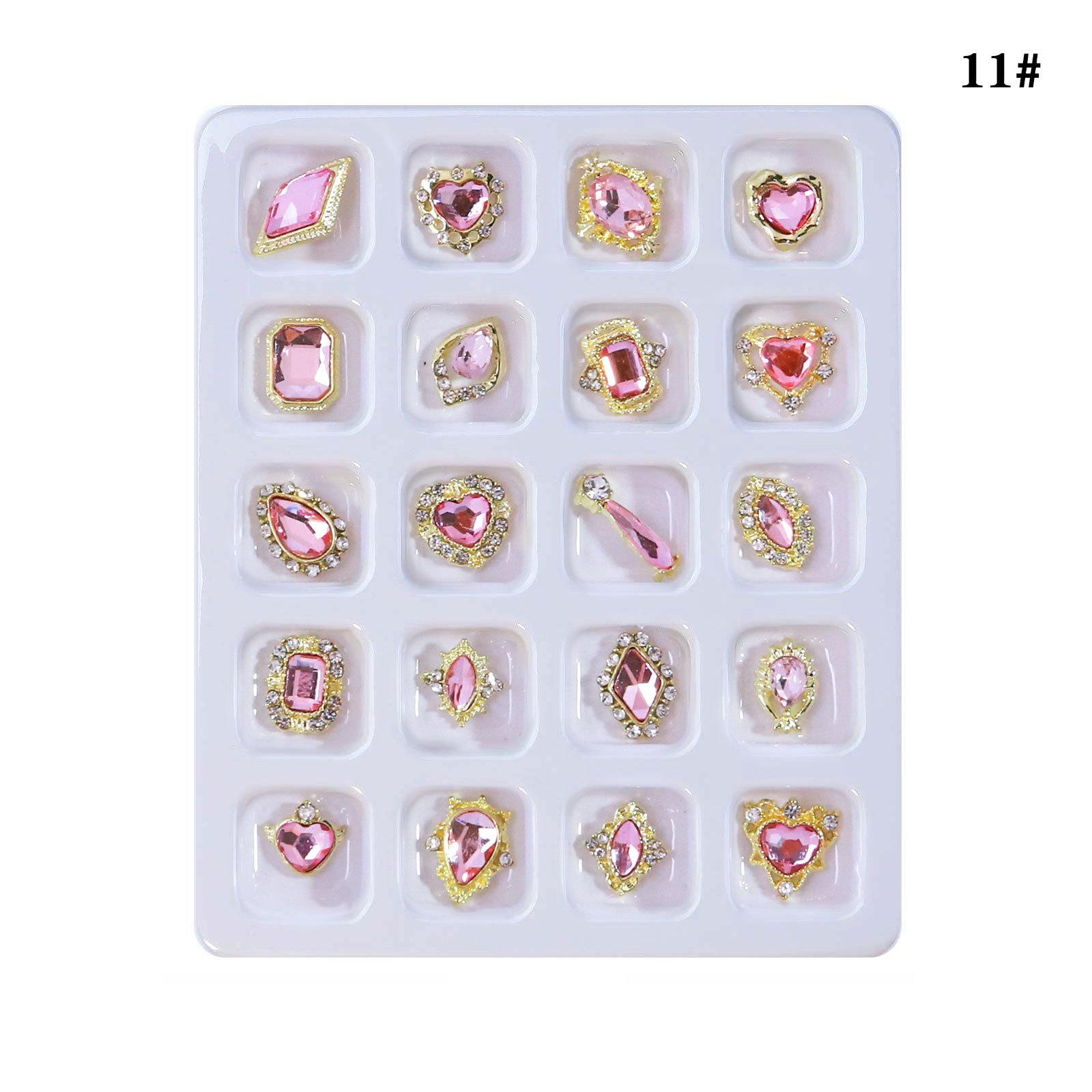 

Нейл-арт 20 сплавов ювелирные изделия для нейл-арта Love Diamond Zircon Super Flash Illusion специальные формы алмазные стразы