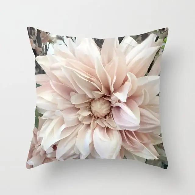 Rose Flower Cushion Cover Nordic Style Home Wedding Decoration Sofa Bed Car Pillowcase Pillow
