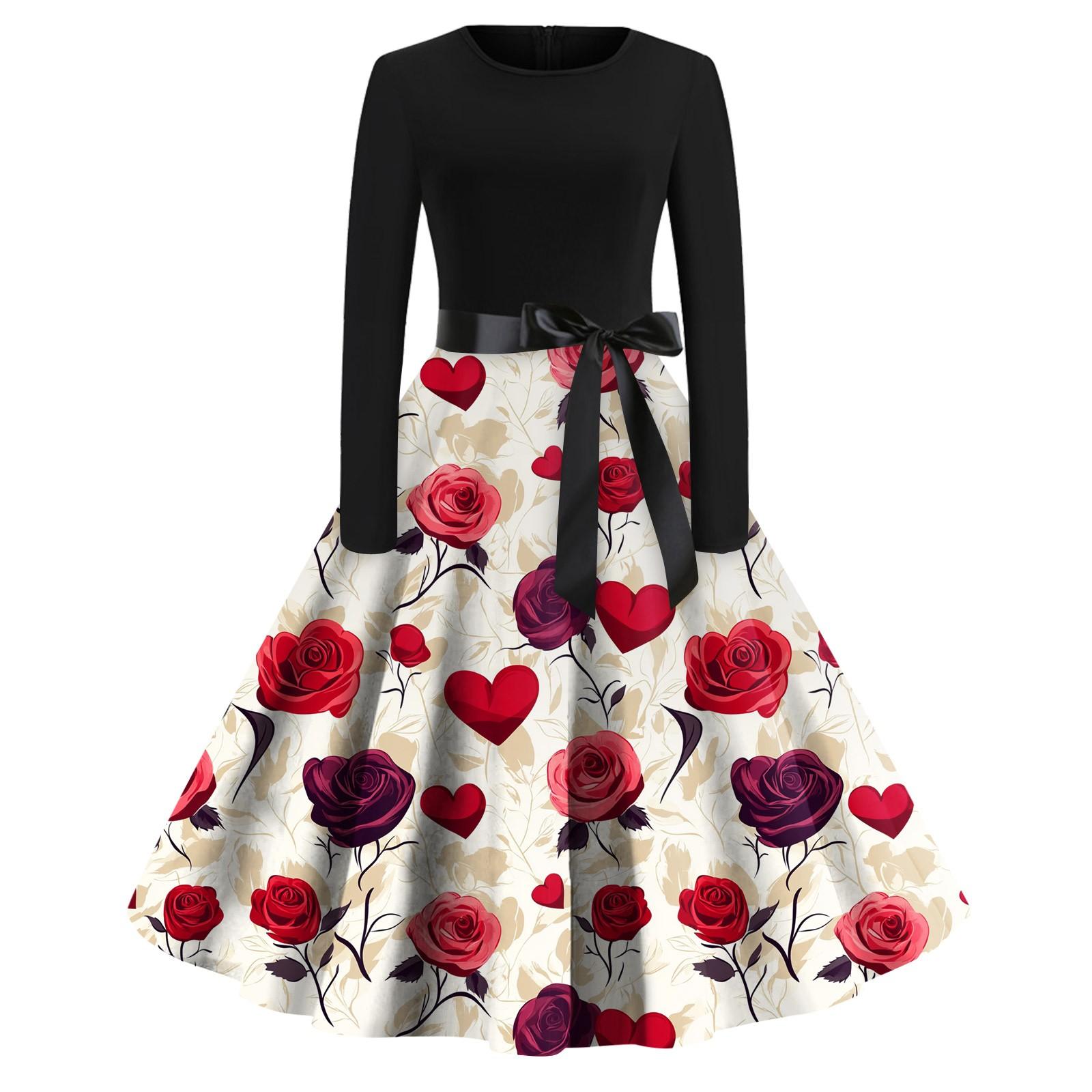 

Женское платье с круглым вырезом и большим подолом, плиссированная юбка с длинными рукавами, платье L бежевый