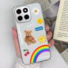 For Huawei 400 Pro Honor X6c X8c X7a X8a Phone Bags Cute Giraffe Patterns Ultra Thin Transparent TPU Anti Slip Protective Back Covers For Huawei Shell