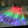 LED Meteor Shower Rain Lights Waterproof Falling Raindrop Fairy String Light for Christmas Holiday Party Patio Decor