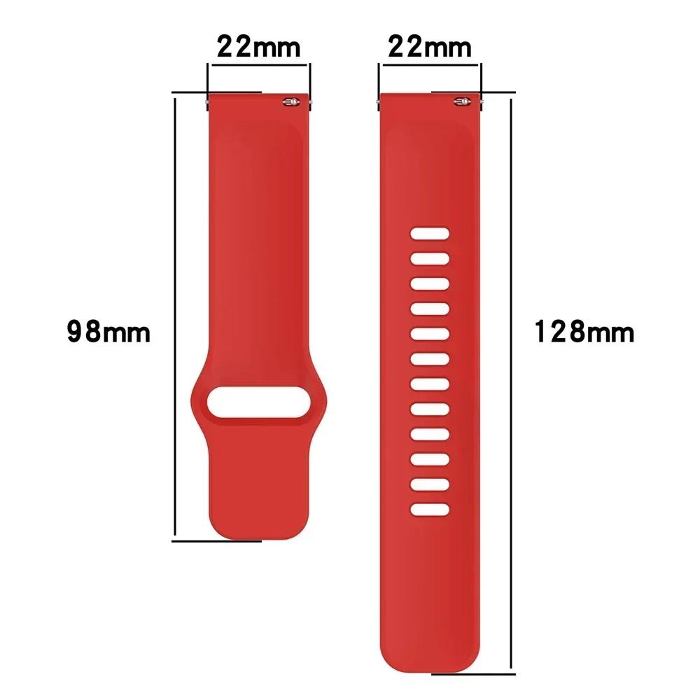 Silicone 22mm Strap For Xiaomi Watch S4 Sport Bracelet For Mi Watch 2 Pro/S3 S2 46mm S1 Active Soft Band Replacement Wristbands