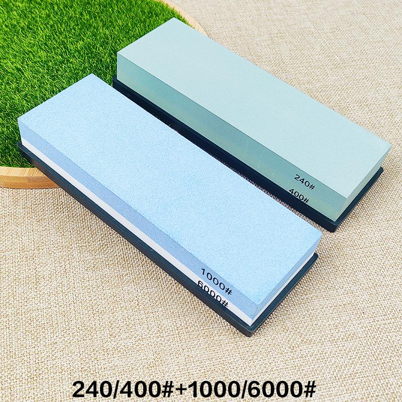 Piatră de ascuțit Ascuțitor de cuțite Piatră de ascuțit profesională Set cu două laturi Dispozitiv de șlefuit Piatră umedă de apă Accesorii pentru bucătărie Instrumente