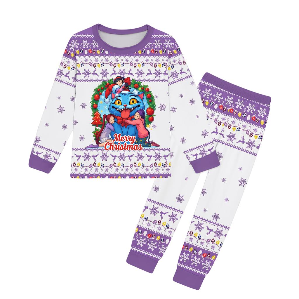 Jentesett Barn T-skjorte 2 stk Langermet Tegneserie Klær Antrekk