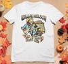 Vintage Willie Nelson Road Again T-Shirt Weiß Baumwolle Geschenk Fans Musik Alle Größen