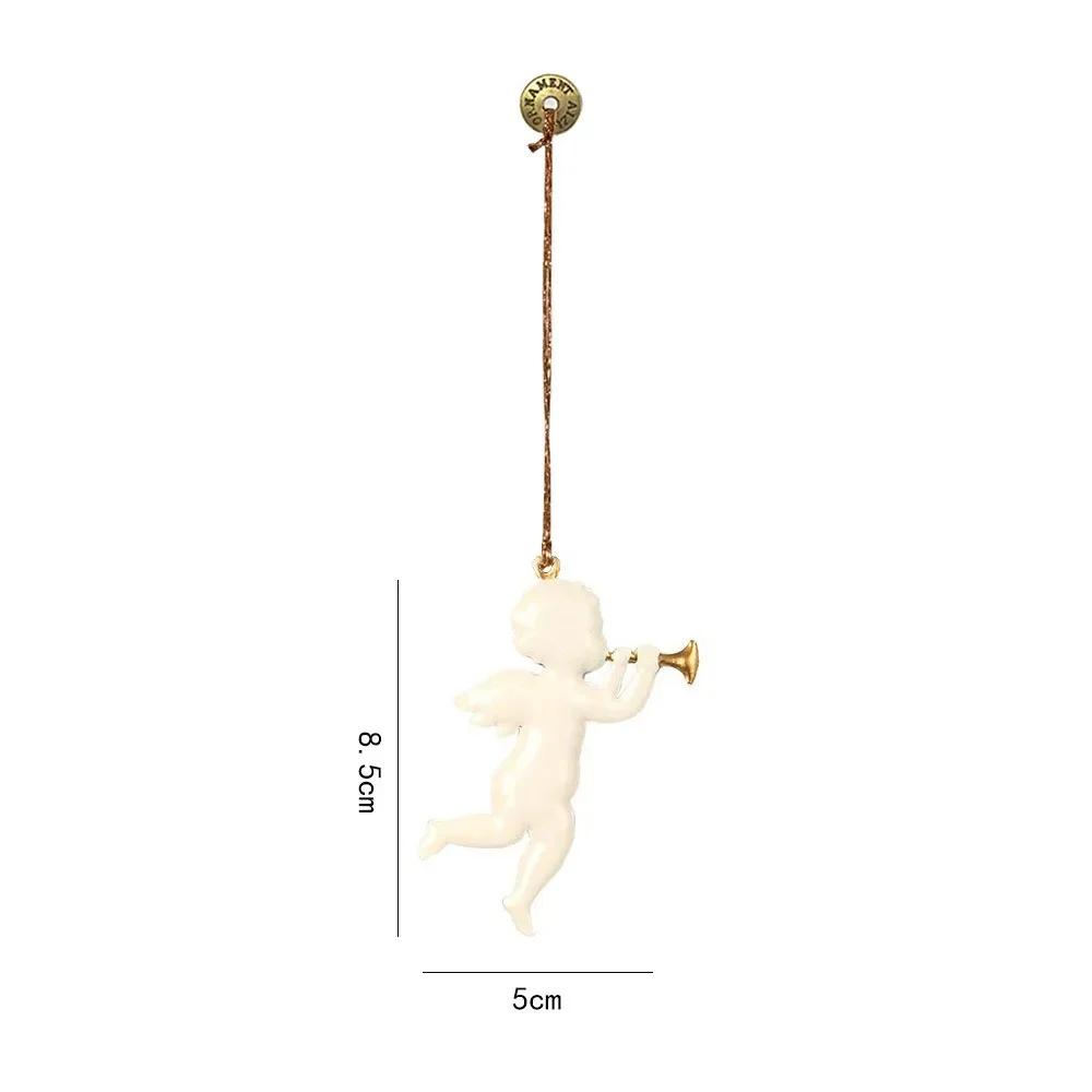 Iron Art Christmas Hanging Decoration Multicolor Xmas Tree Drop Ornament Cartoon Soldiers Angel Hang Pendants Party Supplies
