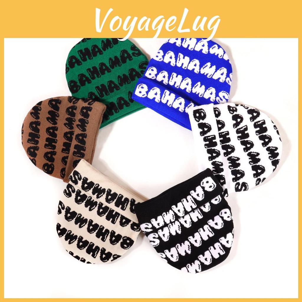 Bahamas Letter Knit Beanie For Winter Outdoor Fashion