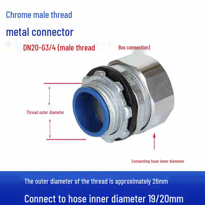 Zhongge Metal Flexible Hose Male Connector