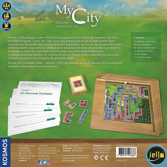 Jeu de Plateau - IELLO - Ma Ville - Couleur Blanc - Garantie 2 Ans