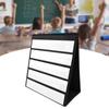 Tabletop Pocket Chart with 20x Whiteboard Cards Educational Self Standing for Desk