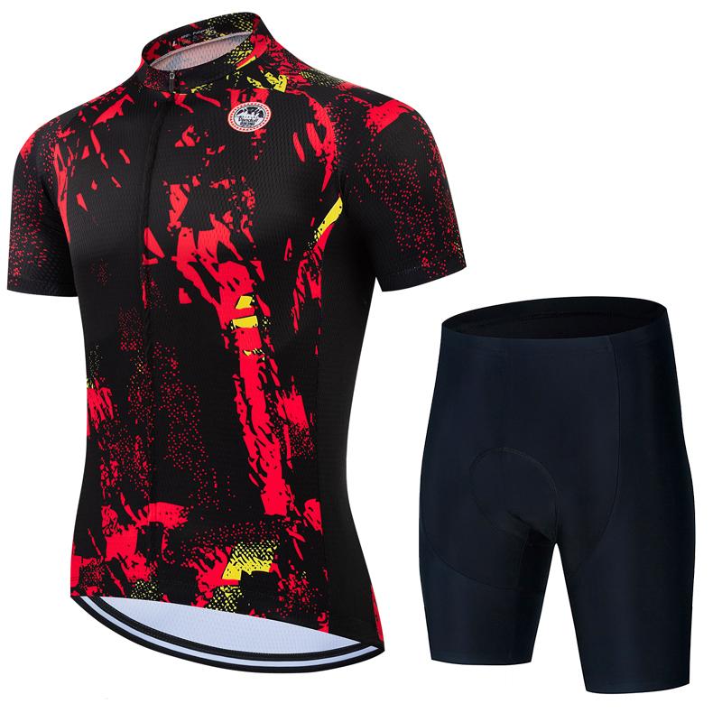

2026 Pro Team Cycling Jersey Set Men s Summer Bike Mountain Uniform Ropa Ciclismo Maillot Hombre Bicycle Clothing New Suit Asian size-4XL