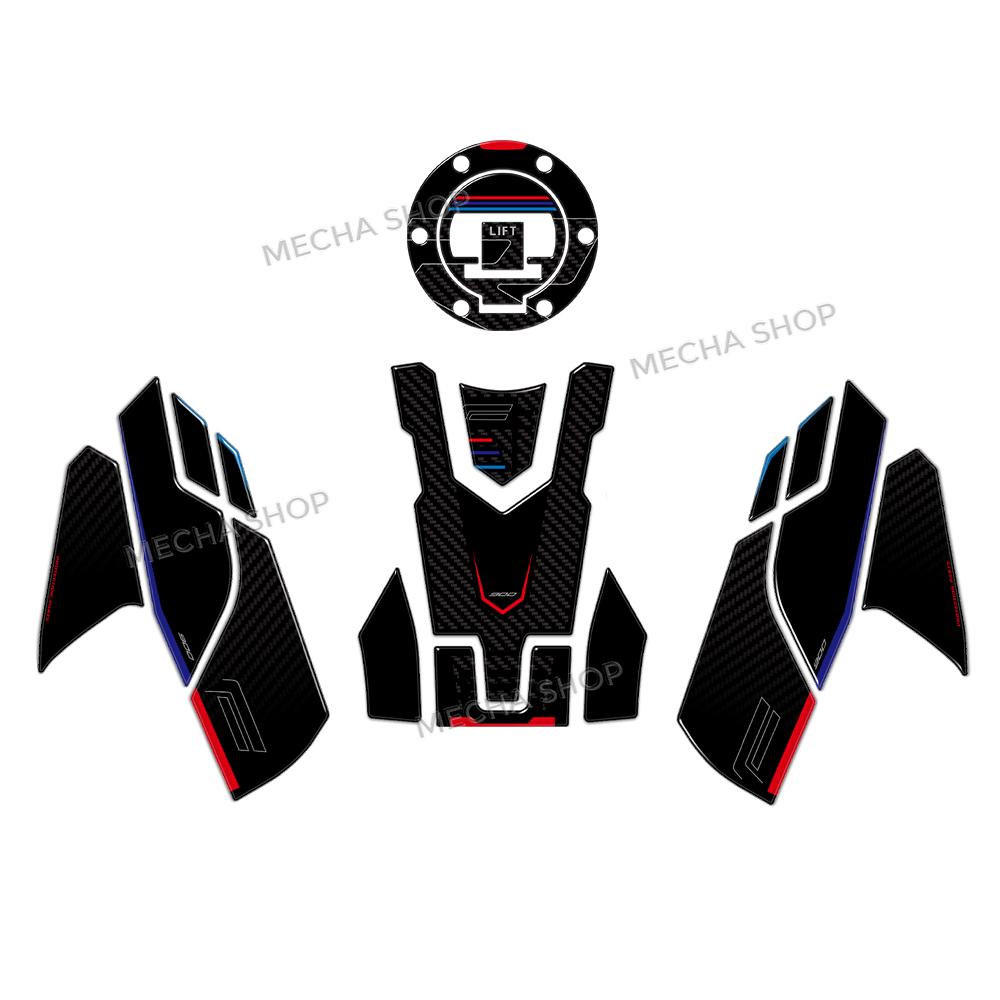 Motorcycle 3D Side Fuel Tank Pad For F900R F 900 R F900 R 2017 - 2026 Tank Pads Protector Stickers Knee Grip Traction Pad