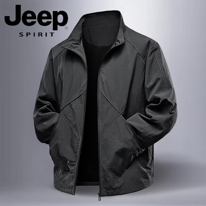 

JEEP SPIRIT 2026 Men s Stand Collar Loose Casual Jacket XL