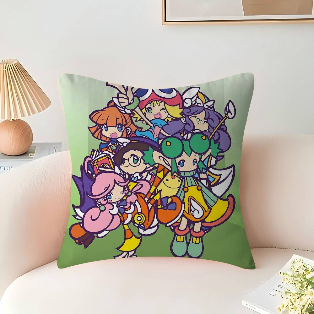 Game Puyo Pop Fever Pillow Cushion Cover Pillowcase Living Room Sofa Home Decor Customized
