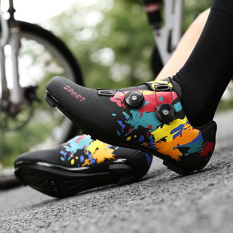 Unisex Cycling Shoes Mountain Road Bike Clipless Flat Pedal Compatible Lightweight Supportive Outdoor Ride