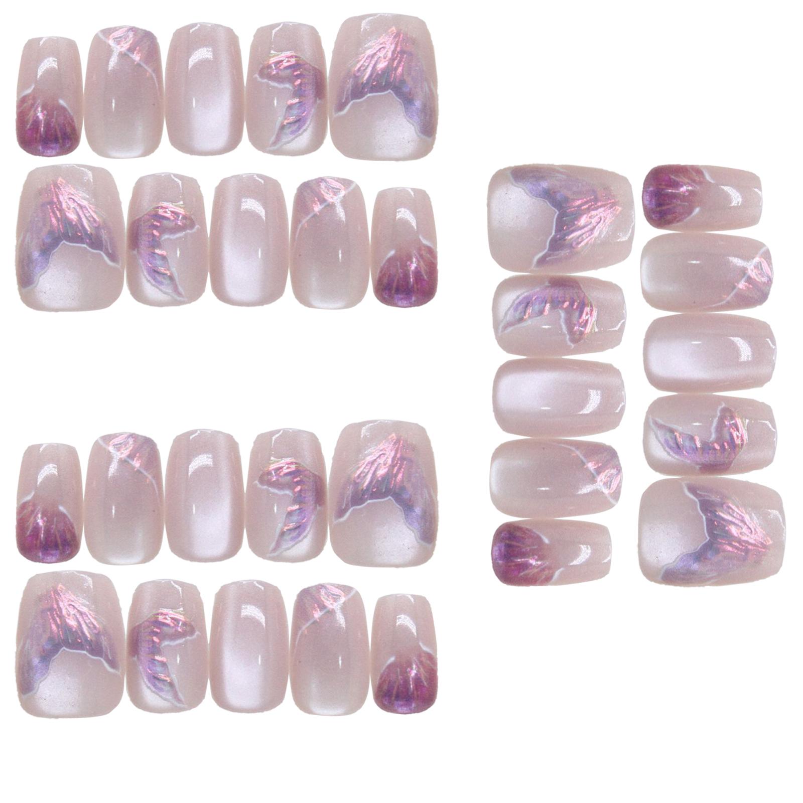 

30 шт./набор коротких накладных ногтей балерины наклеиваются на ногти полное покрытие типсы искусственные накладные ногти накладные ногти для женщин