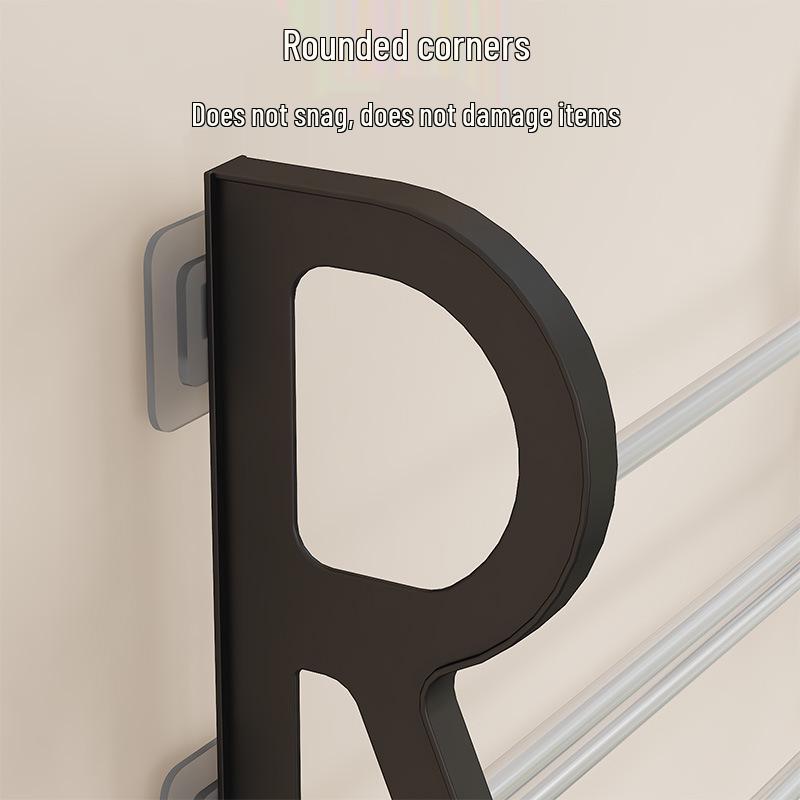 Wall-Mounted Hole-Free Shoe Rack: Simple, No-Installation, Multi-Layer Storage for Bathroom or Door