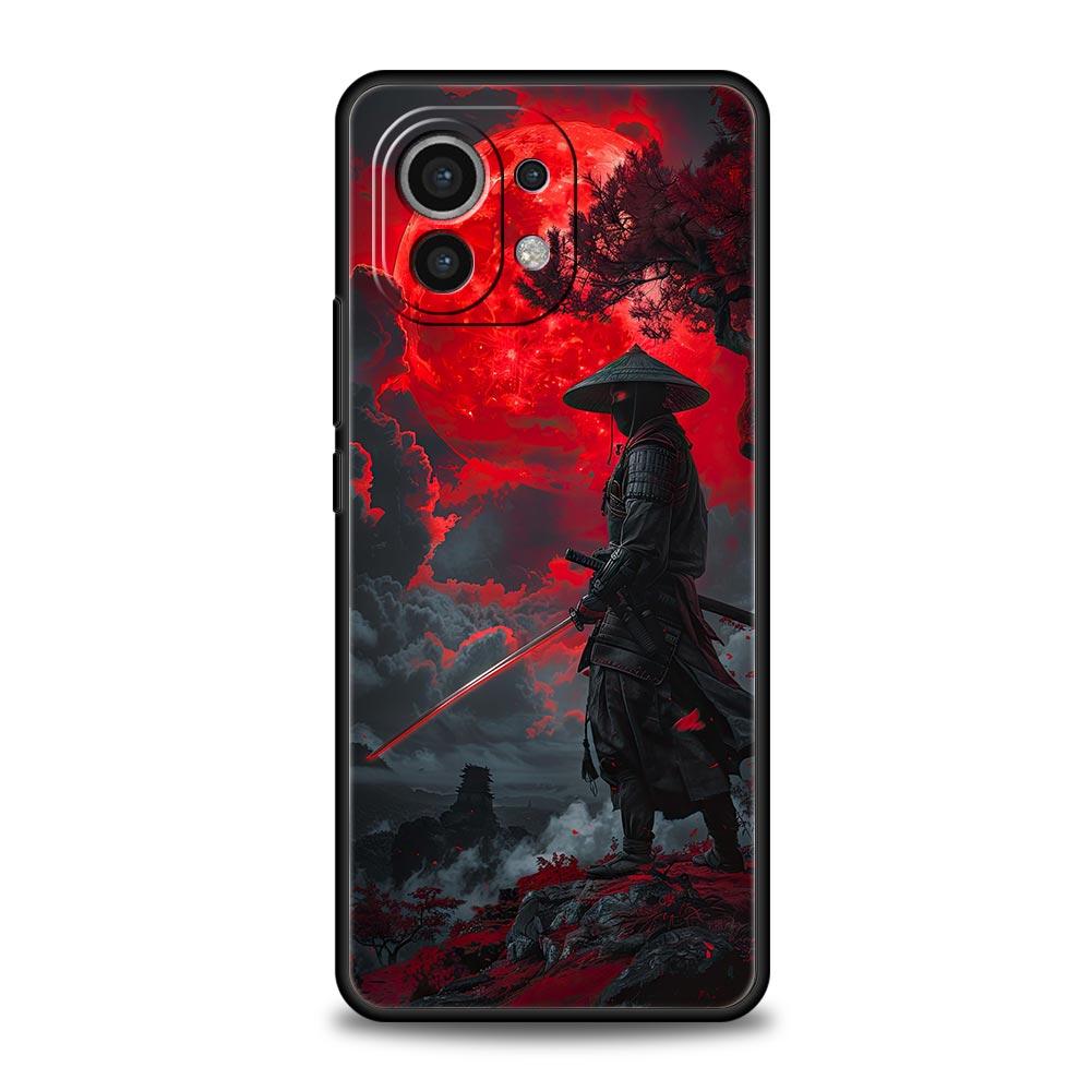 Japanese Bushido Samurai Phone Case For Xiaomi Mi 17 15T 15 14 14T 13T 12T Pro 12 13 Lite 5G 11T Poco X6 X7 X5 Pro Soft Cover