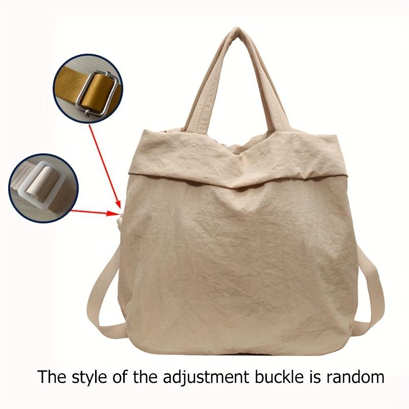

Versatile Tote Bag With Multiple Pockets Compartments Large Capacity Shoulder Bag For Women Crossbody Commuter Bag Perfect For Daily Use Work Travel бежевий