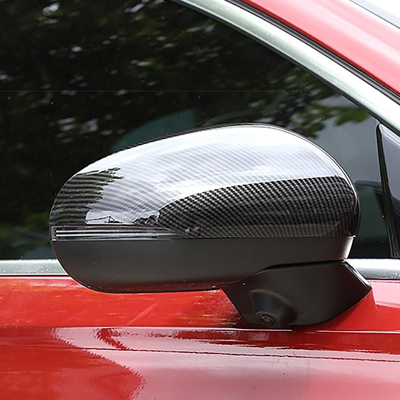 Carbon Fiber Color Door Rearview Mirror Cap Cover Sticker For Mercedes Benz A Class W177 CLA C118 - Car Accessories Trim