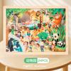 Holzpuzzles für 4-6 Jahre, Kinder-Frühbildungs-Holz-Set mit lustigen Puzzles, Waldtiere Bauernhof Verkehr Bildungs-Gehirnspielzeug, Puzzlebretter Spielzeug