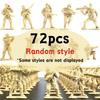 72/100 buc Figurine Soldați din Plastic 1,97 inch Culoare Verde/Nisipiu Păpușă Operațiune Armată Model Exercițiu Nisip Cadouri Colecție YMY