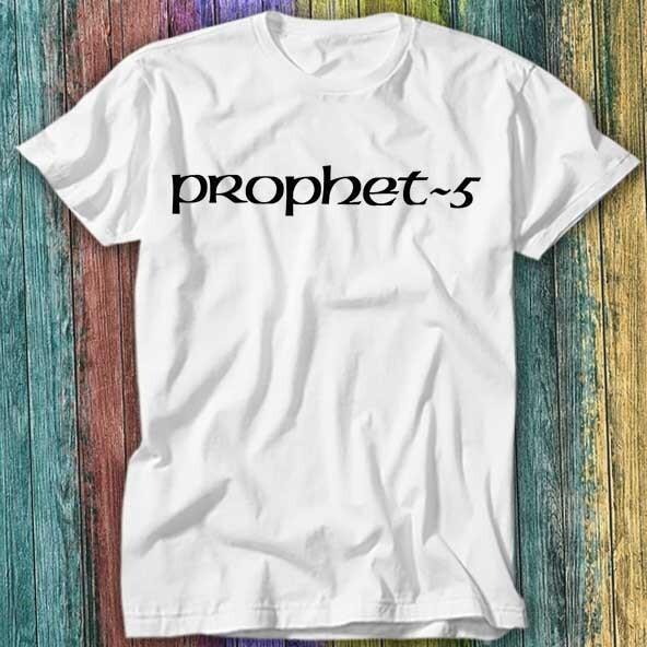 

Sequential Circuits Prophet-5 Retro Synthesizer Analogue T Shirt Top Tee 381 3XL