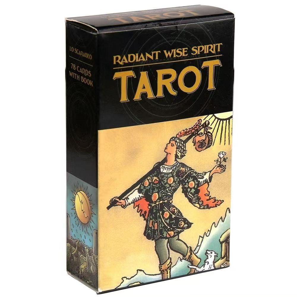 Schwarze Strahlende Weise Geist Tarotkarten Ein 78 Rider Deck Orakel Rider Waite Englisch Visions Wahrsageausgabe Brettspiel