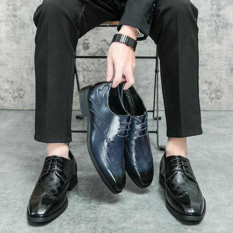 Leather Shoes Formal Personality Design Tenis Men De Hombre Moccasins Tenis Caballero Designer Sneakers Dress