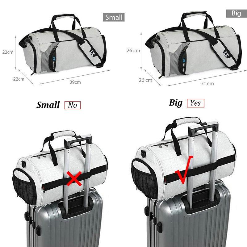 Men Gym Bags for Fitness Training Outdoor Travel Sport Bag Multifunction Dry Wet Separation Bags
