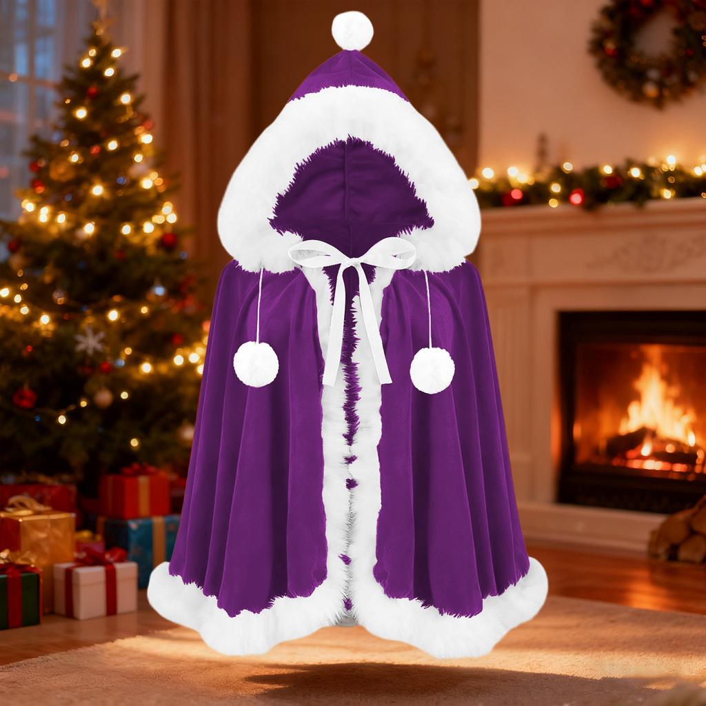 Ladies' Christmas Costume Cute Hooded Cloak Cloak