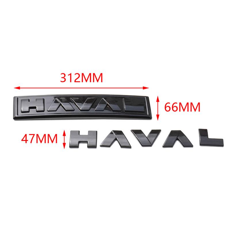 Haval New Logo Emblem Badge Sticker For GWM Haval Dargo  2020-2023 H6 PHEV Front Rear Grille Hood
