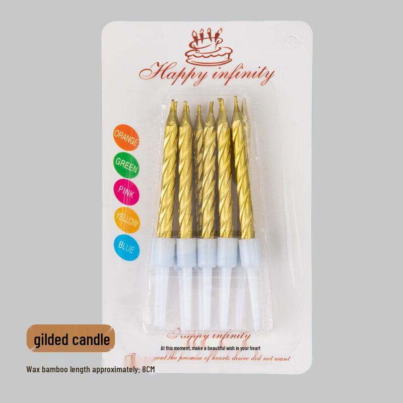 LIEI Curved Candle Design Cake Toppers (50 Boxes)